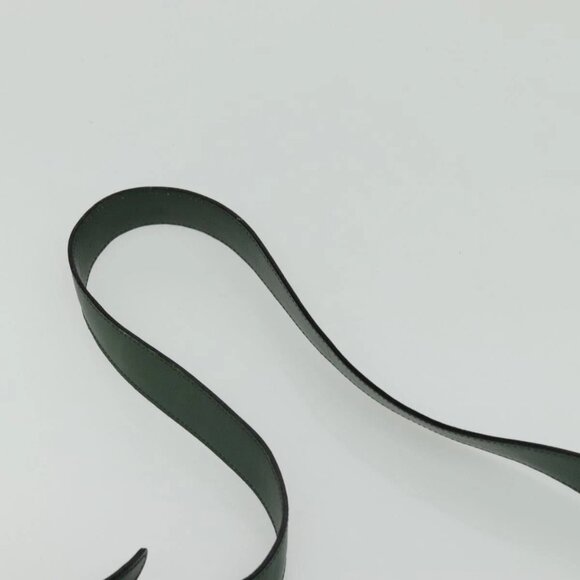 CELINE Shoulder Bag Leather Green Gold Auth - Picture 7 of 16